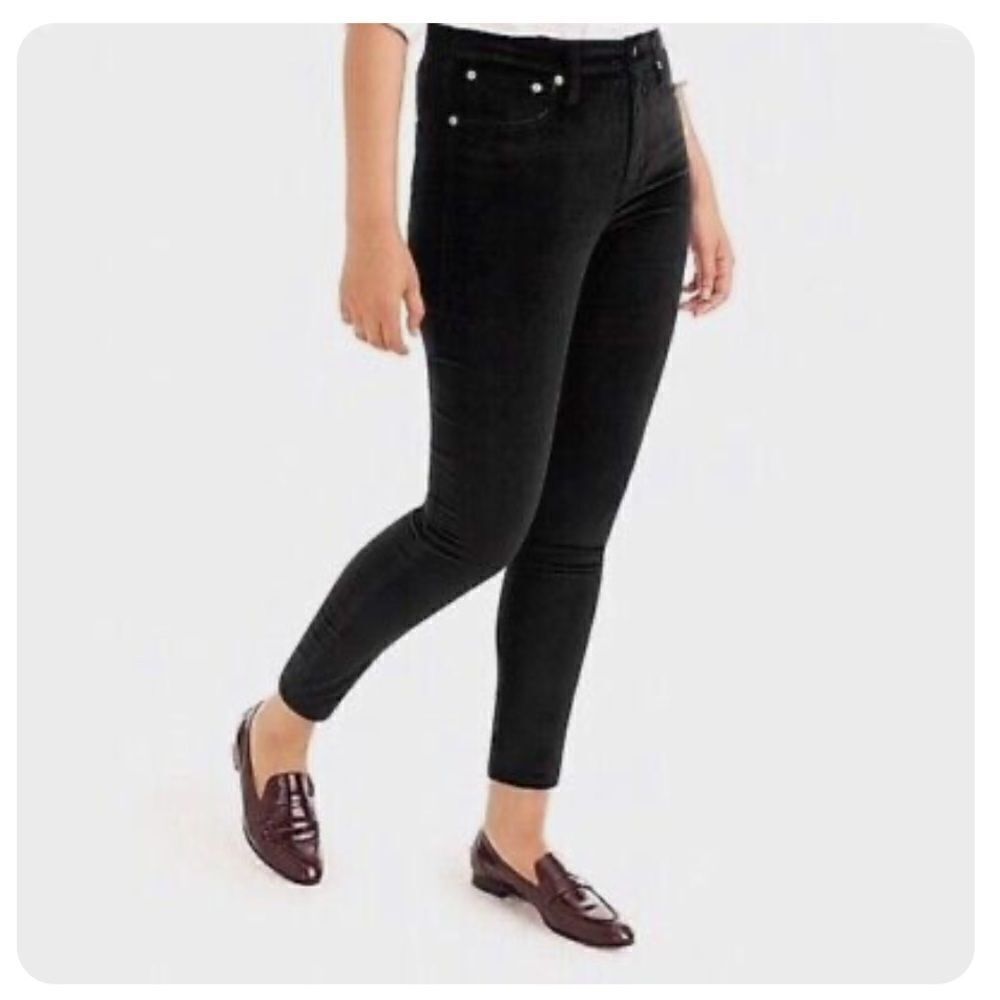J. Crew velvet toothpick cotton jeans. Size 29, ankle.